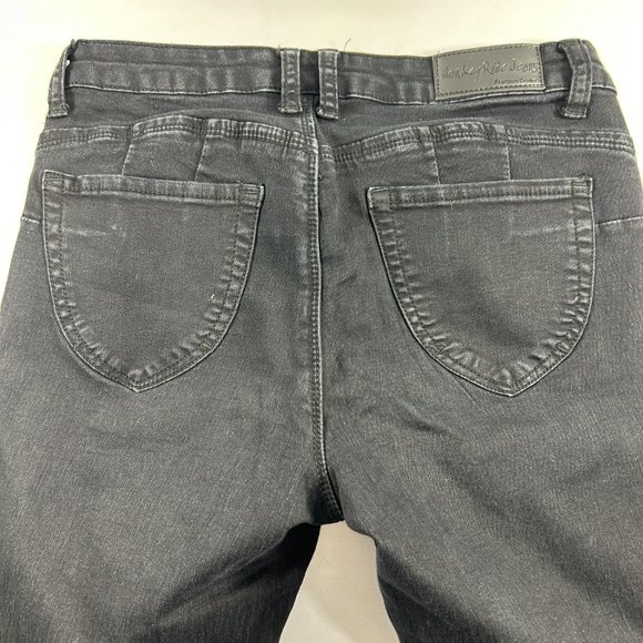 Monkey Ride Jeans Juniors Size 5 Black Skinny Denim Stretch Style P6004C Inseam - Picture 7 of 9